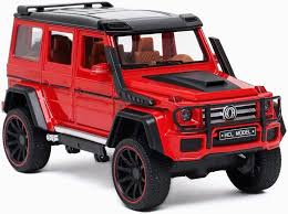 R/C 1:24 Die-Cast G-Class SUV RC Car – Heavy-Duty Toy Model with Vibration Absorbers, Lights & Smoke Effects