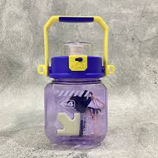 Cute Cartoon-Themed Kids Water Bottle with Handle and Strap