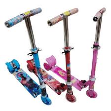 Foldable Character-Themed Kids' Kick Scooters