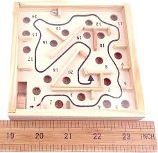 Premium Wooden Labyrinth Board – Precision Marble Maze & Focus Training Puzzle for Kids and Adults