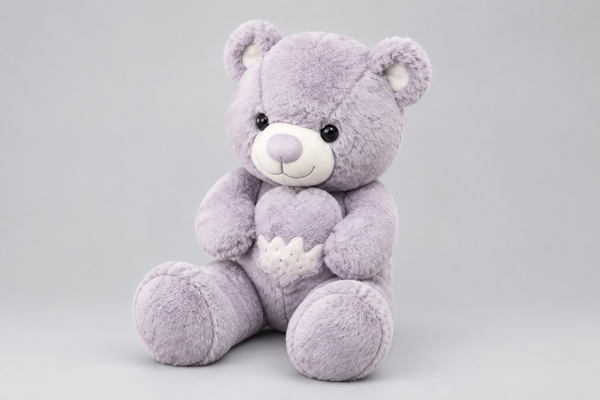 76CM Lavender Teddy Bear with Mini Plush | Happy Gift