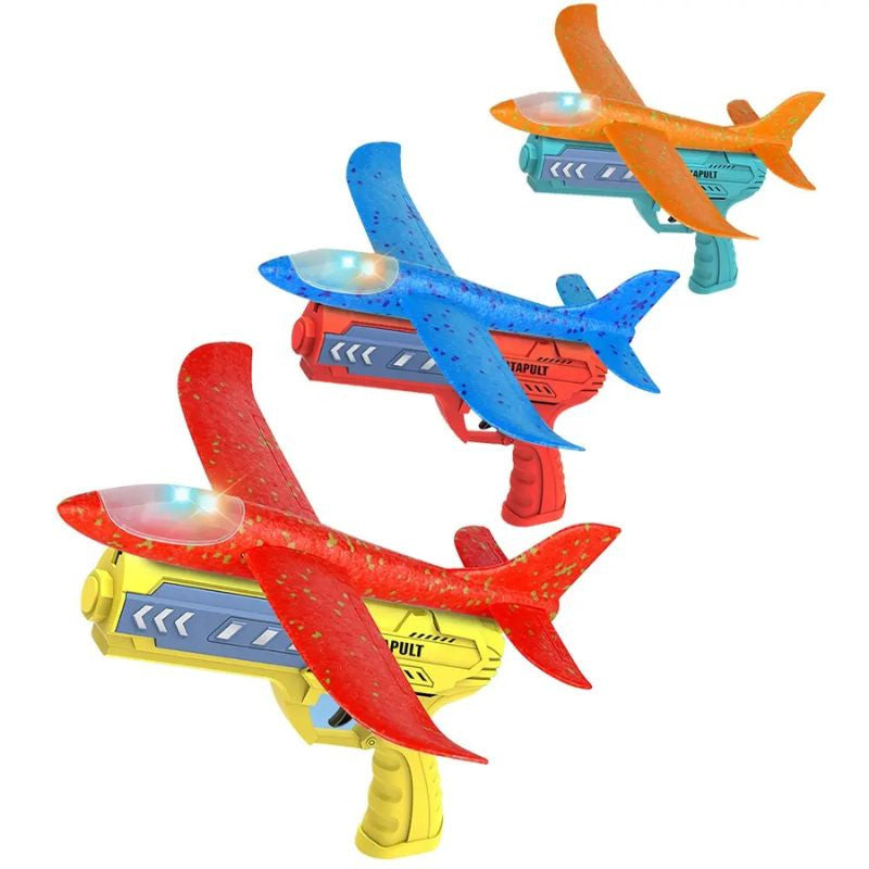 2-in-1 Catapult Gun Aircraft Toy Set