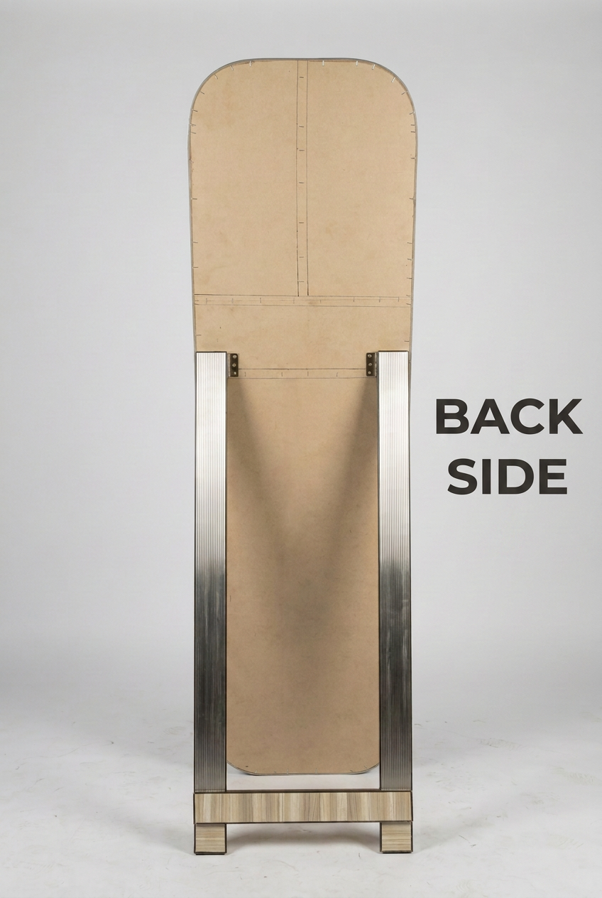 Rounded Rectangle Full-Length Freestanding Mirror – Happy Gift Length 5.5 Foot Width 19 Inches