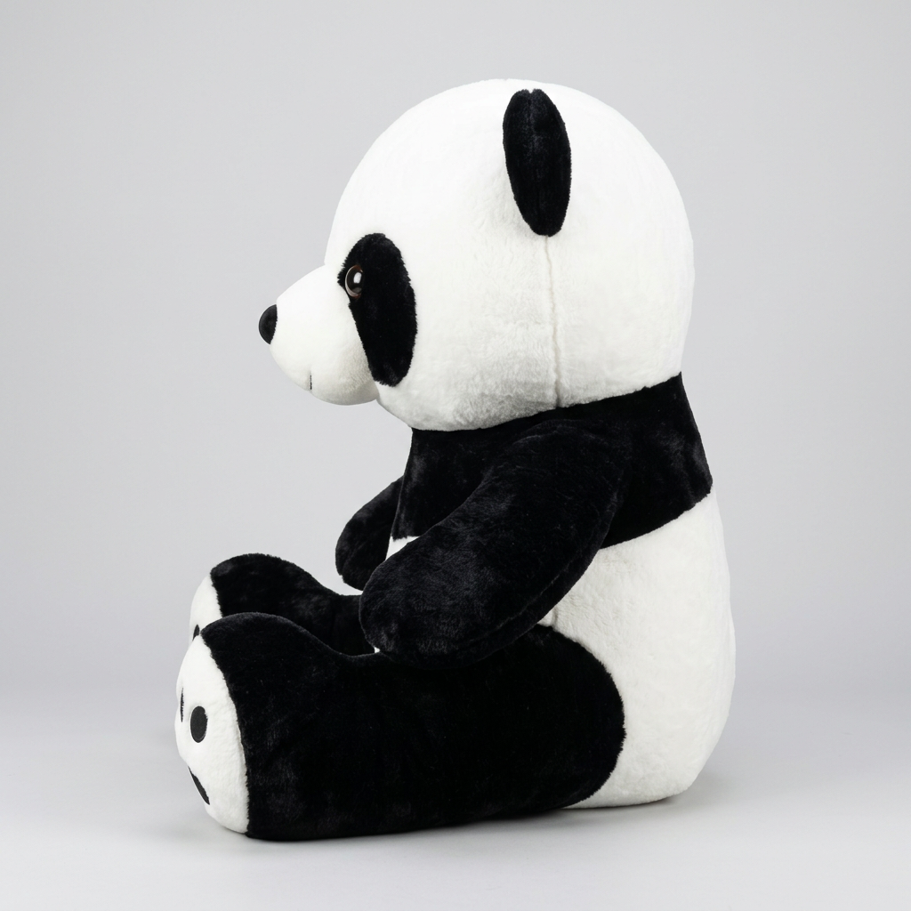 63 CM Panda Plush Soft Toy – Black & White Stuffed Bear | Happy Gift