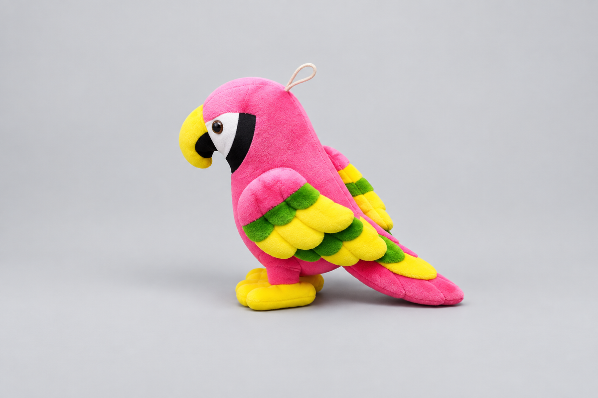 50CM Pink Parrot Plush Toy – Colorful Soft Stuffed Bird | Happy Gift