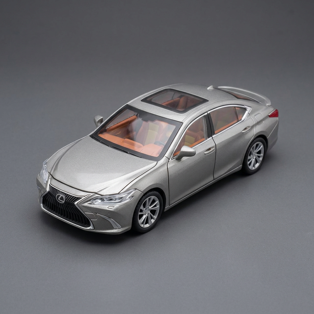 Lexus ES Silver Die-Cast Sedan Model | Happy Gift