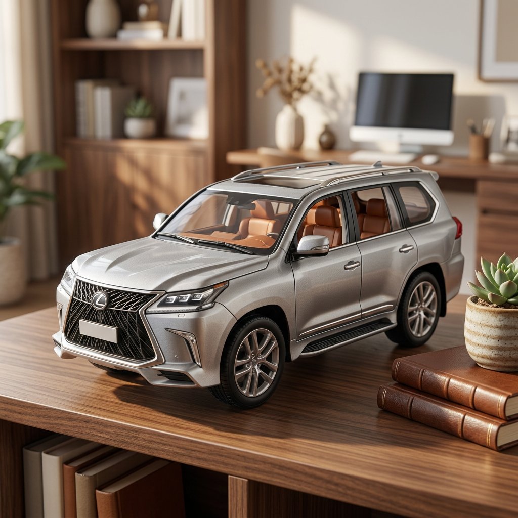 Lexus LX Silver Die-Cast SUV Model | Happy Gift