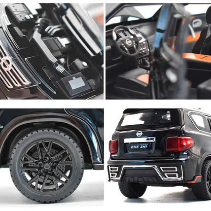 Die-Cast Model Car - White Nissan Patrol SUV