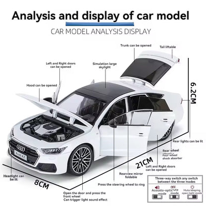 1:18 Scale Audi A6L Diecast Model Car – White