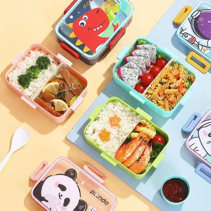 Colorful Kids Animal Lunch Box Set - Leak-Resistant & BPA Free
