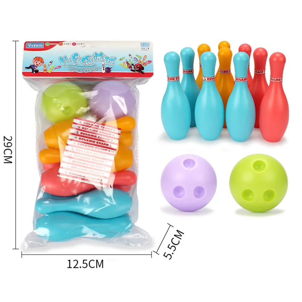New Bowling Ball Toys Set Eco-friendly Children Indoor Sports