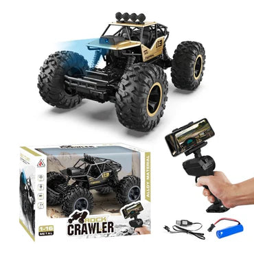 1:16 Off-Road RC Rock Crawler – 2.4GHz High-Torque 4WD Alloy Body Remote Control Monster Truck Toy for Kids