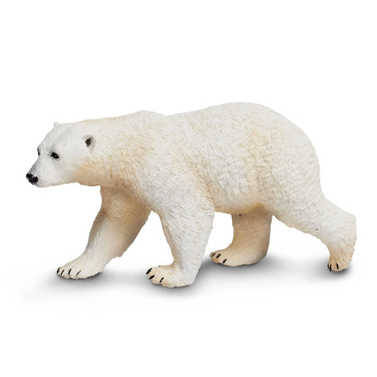 Realistic Polar Bear Wildlife Toy Figurine