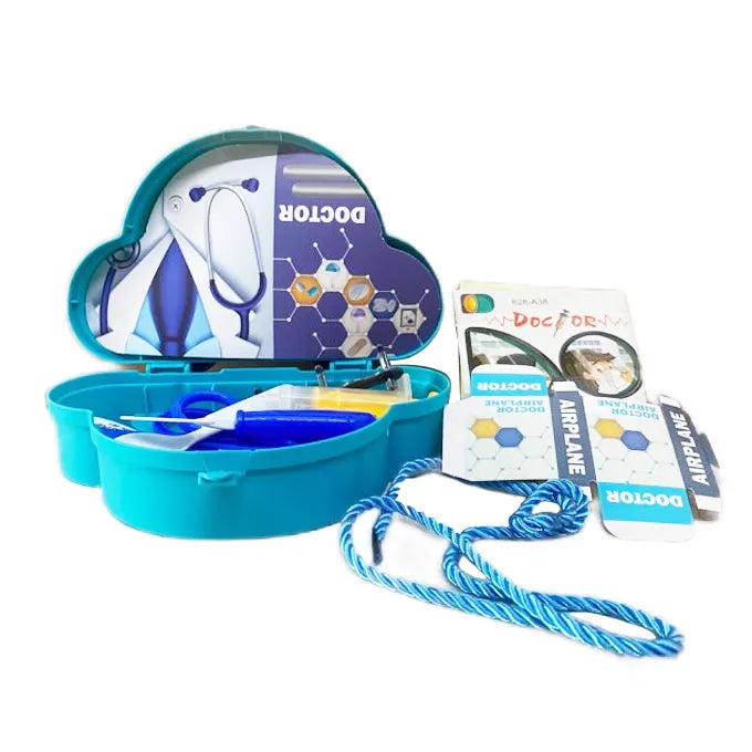 2-in-1 Kids Doctor Playset with Carrying Case – Doctor Theme Toy Kit