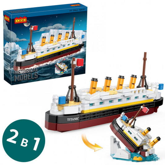 COGO Historical Models – Titanic 2-in-1 Building Set