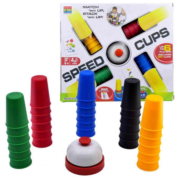 Speed Cups Complete Set – Fast-Paced Color Matching Game