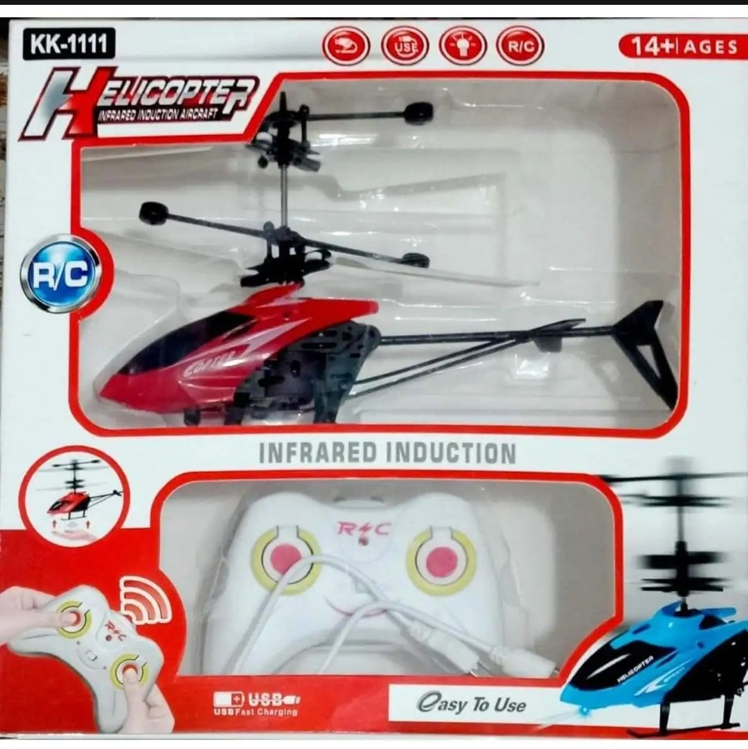 2-in-1 Hand Sensor & Remote Control (RC) Flying Helicopter