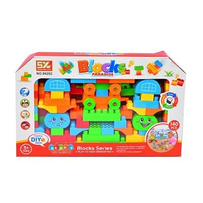 Blocks Paradise DIY Building Set – 140-Piece Educational Construction Toy