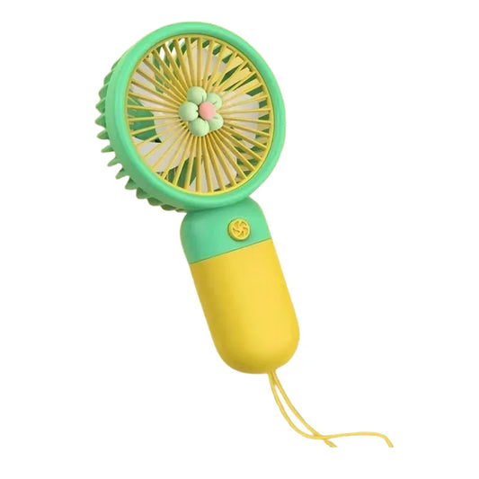Mini Flower Handheld Fan – USB Rechargeable Portable Cooler