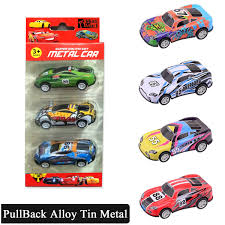 Pull Back Alloy Metal Car Set-4 Pieces