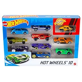 Hot Wheels 10-Car Gift Pack – Die-Cast Toy Cars for Kids