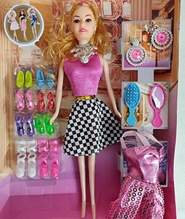 MODERN FASHION DOLL W/DRESS