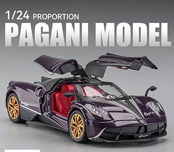 Large 1:18 Pagani Huayra Roadster Alloy Model – Precision Engineered Supercar Collectible with Metal Display Stage