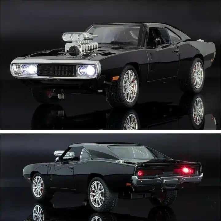 1:24 Scale Die-Cast Muscle Car Model – Realistic Opening Doors, Hood & Trunk, Premium Metal Build