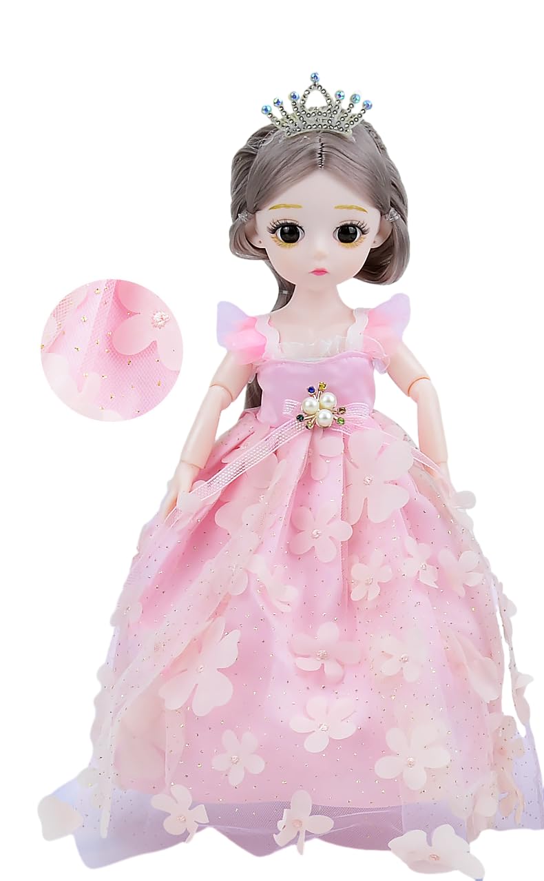 Fashion Doll with Tiara & Floral Gown