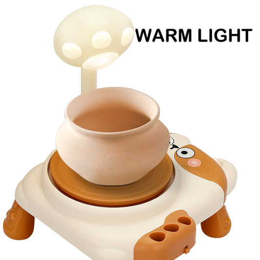 Pussy Cat Ceramic Pottery Machine for Kids – Electric DIY Clay Art Set