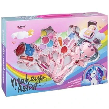 Magical Unicorn Kids' Make-Up Set in Star-Shaped Palette - Perfect Birthday Gift
