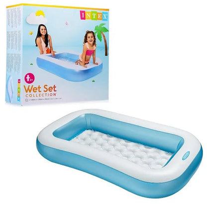 Intex Wet Set Collection Rectangular Inflatable Baby Pool (65.5" x 39.5")