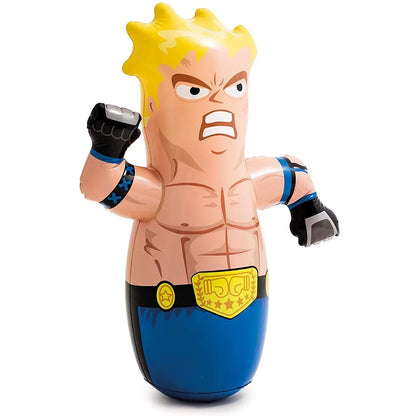 Intex 3D Bop Bag Inflatable Boxer – 37" Wrestling Punching Bag for Kids