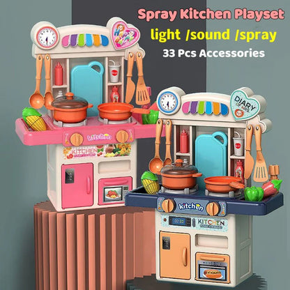 Kids Mini Culinary Kitchen Playset – Complete Cooking & Toy Food Kit