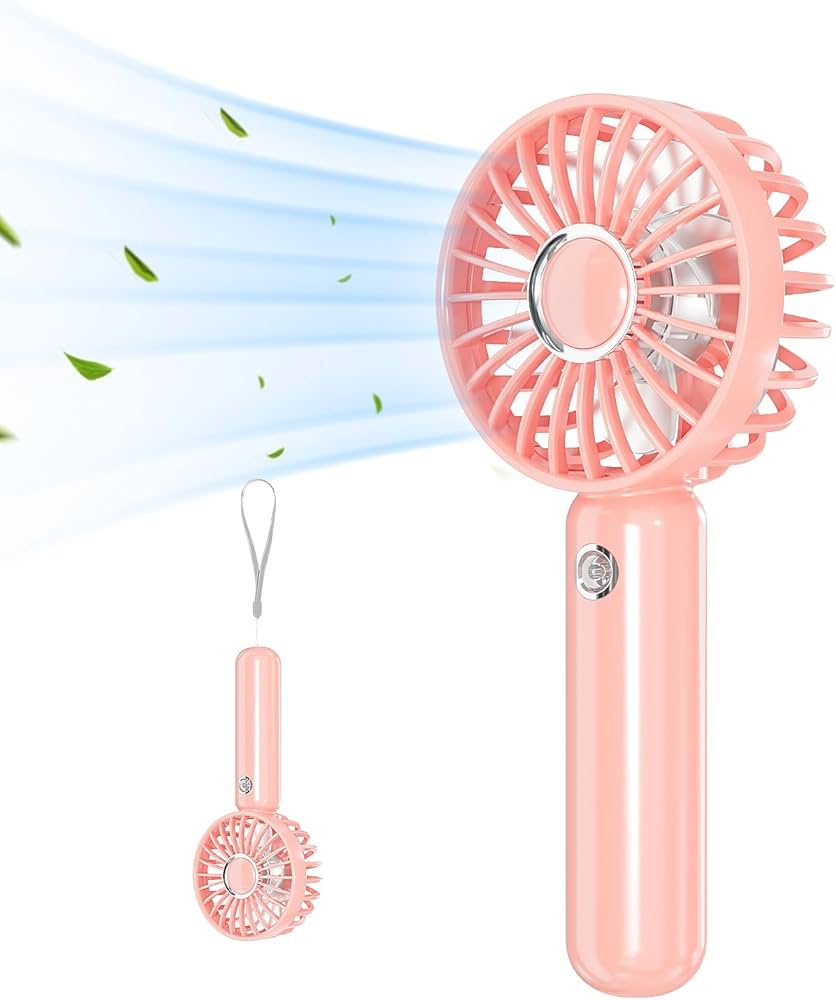 Cute Rabbit Portable Mini Fan – USB Rechargeable Personal Cooler