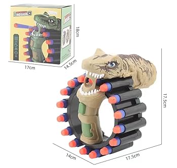 DINOSUA  R SHOOT  MENUAL  SOFT  BULLET  GUN  WITH 20  BULLET