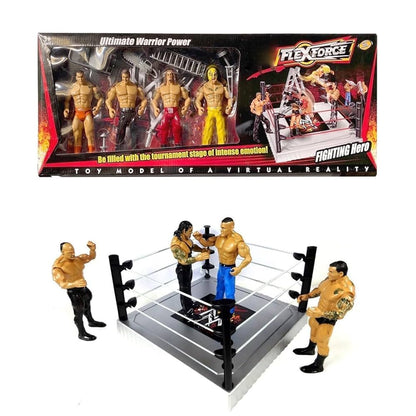 Ultimate Wrestling Ring Playset – 6 Action Figures + Ring & Accessories