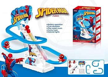 Ultimate Spider-Man Music Track – Climbing Escalator Racing Toy (3+ Years)