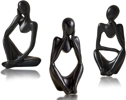 Modern Abstract Thinker Sculptures