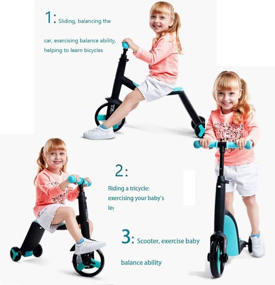 3-in-1 Kids Transforming Scooter & Balance Bike | 4-Level Adjustable Height, Light-Up PU Wheels, & Lean-to-Steer for Toddlers