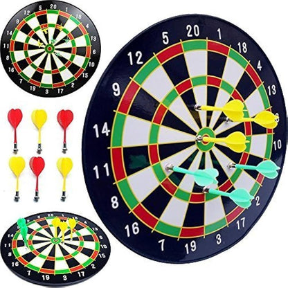 Magnetic Dartboard Set with 6 Safe Magnetic Darts – Classic Indoor Game