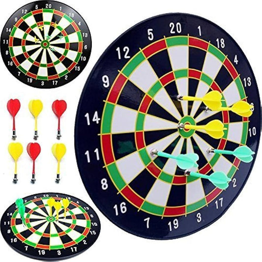 Magnetic Dartboard Set with 6 Safe Magnetic Darts – Classic Indoor Game