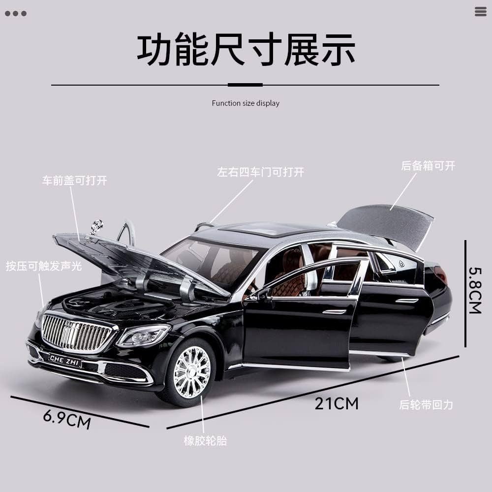 Maybach S600 Luxury Collector’s Edition | Two-Tone Burgundy & Gold | 1:24 Precision Die-Cast Model