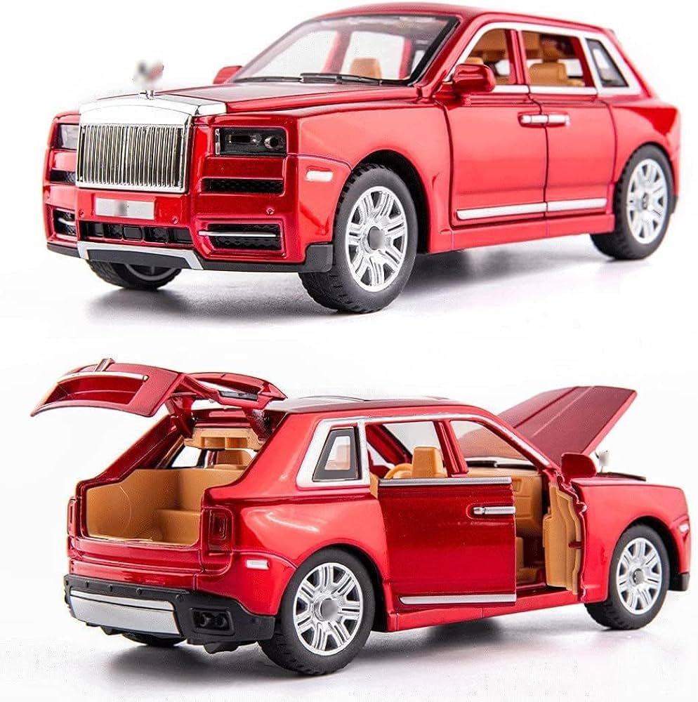 R/C Ultra-Luxury 1:24 Die-Cast Cullinan SUV RC Car – Premium Dual-Tone Toy Model with Lights, Sound & Exhaust Smoke