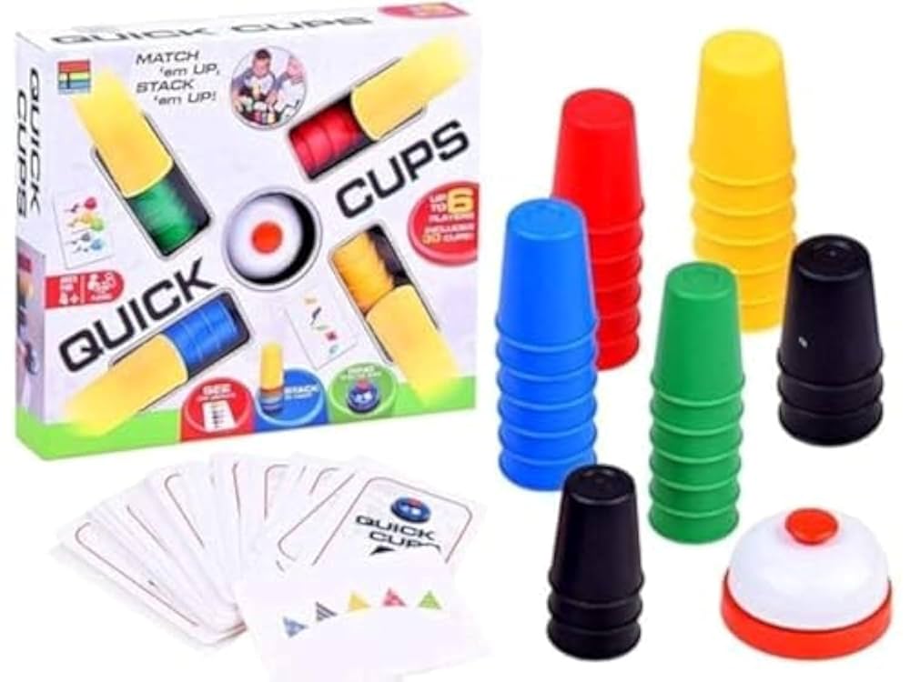 Speed Cups Complete Set – Fast-Paced Color Matching Game