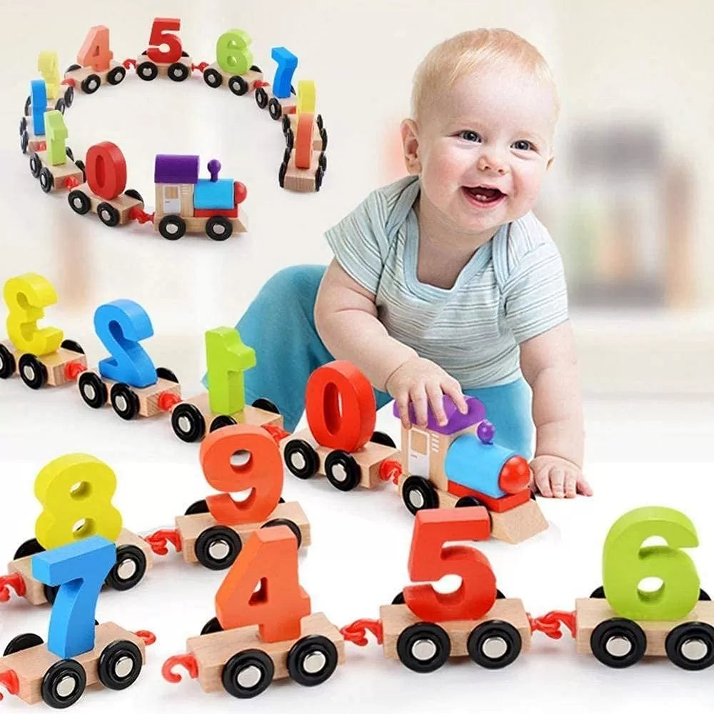 Digital Wooden Small Train