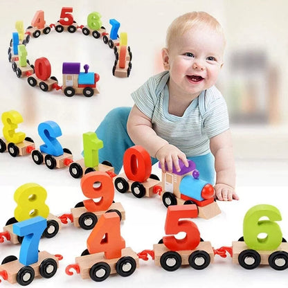 Digital Wooden Small Train