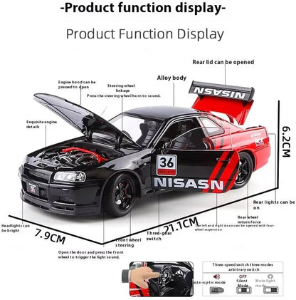 Nissan GTR R34 Skyline Alloy Die-Cast Model