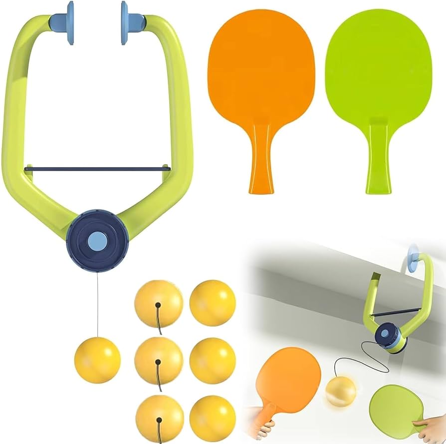 Hanging Table Tennis Toy Set for Kids – Indoor Sports Game