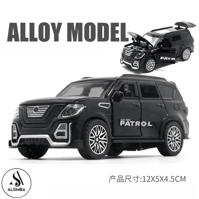 Die-Cast Model Car - White Nissan Patrol SUV